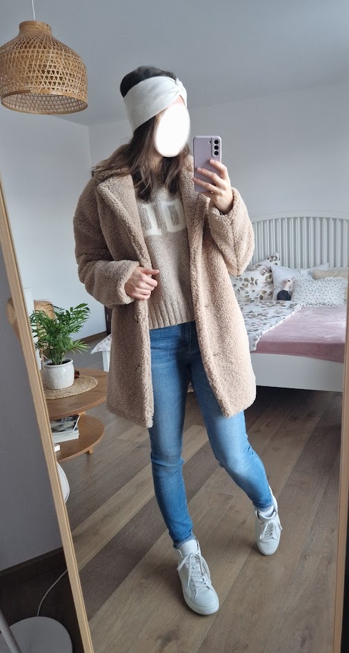 kašmírová čelenka - smetanová - 3