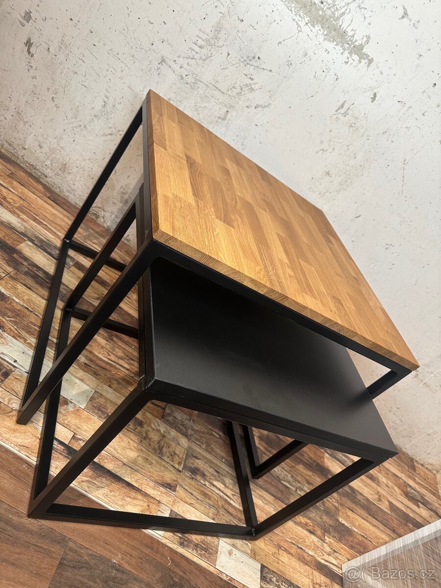 Konferenční stolky dub masiv - 3