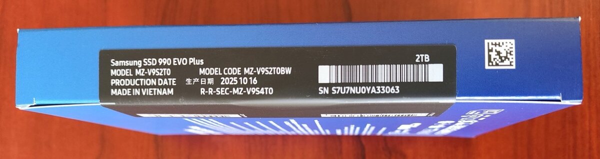 Nový M.2 NVMe Samsung SSD 990 EVO Plus 2TB - 3
