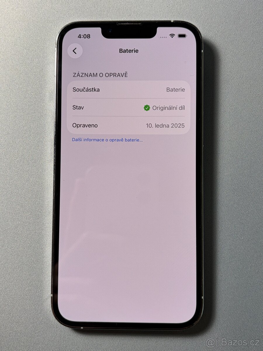 Apple iPhone 13 Pro 256GB Stříbrná - BATERIE 90% - 3