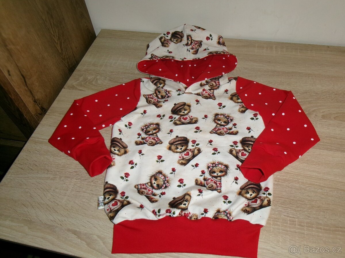 Nová mikina s kapucí vel.110 - 3