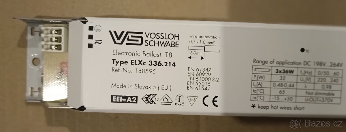 Předřadník ELXc 336.214 - 3
