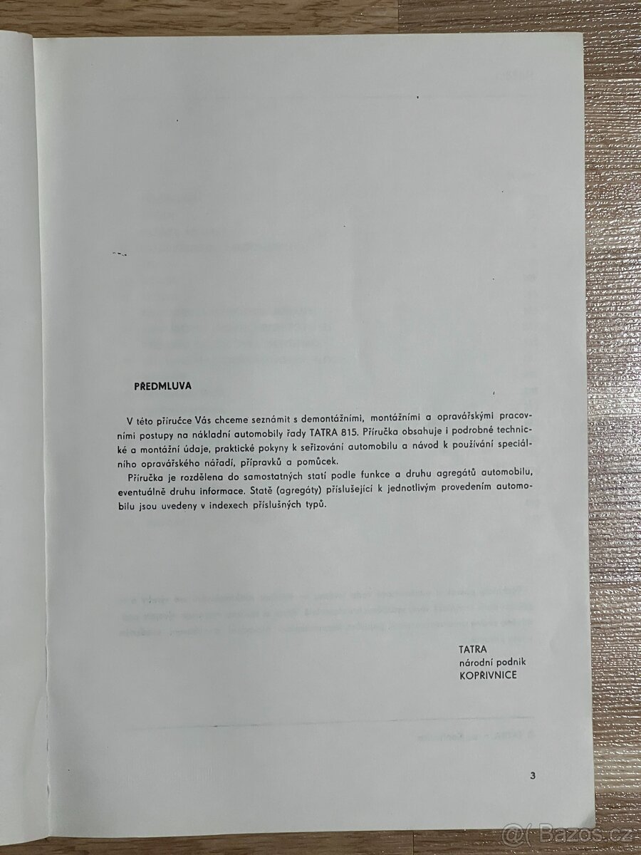 Dílenská příručka - TATRA 815 - 3