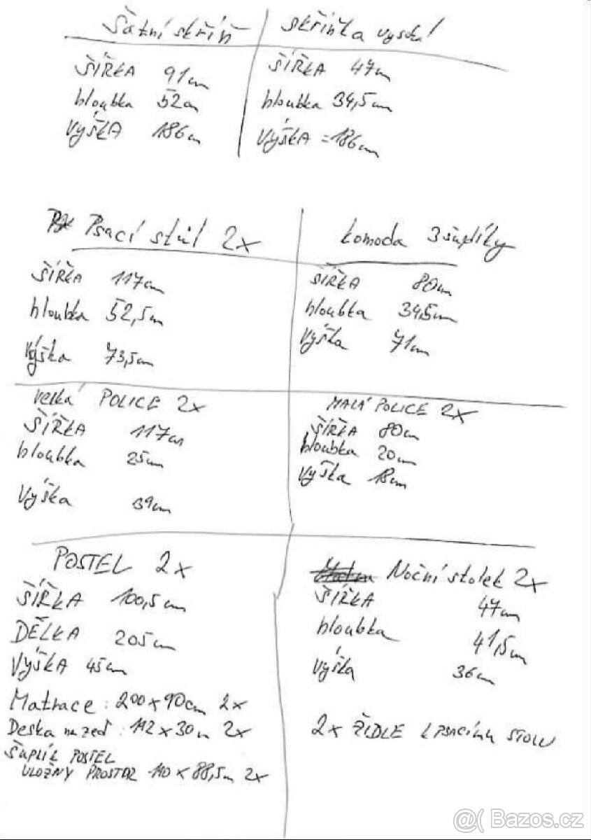 Dětský nábytek sestava - nebo jednotlivě - cena dohodou - 3