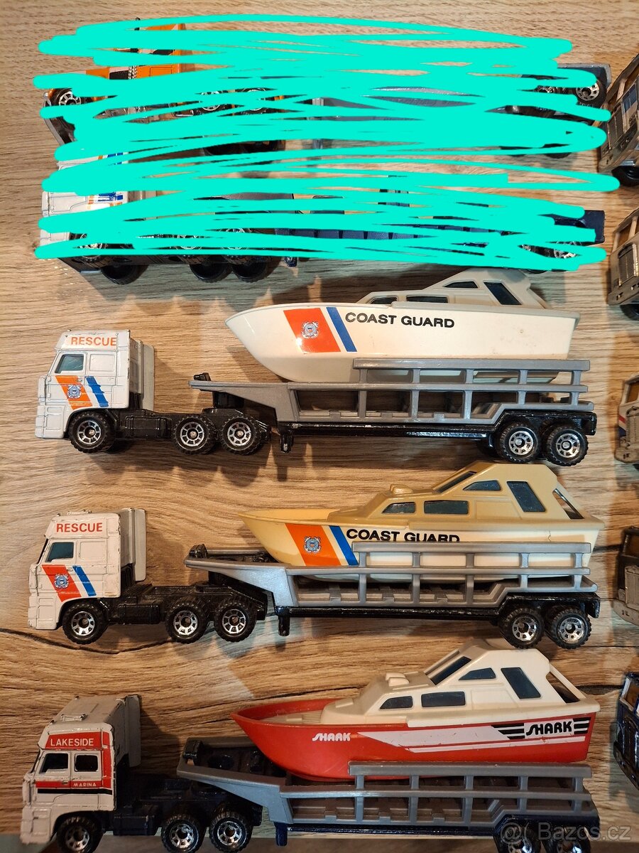 Matchbox Convoy s lodí, helikoptéra - 3