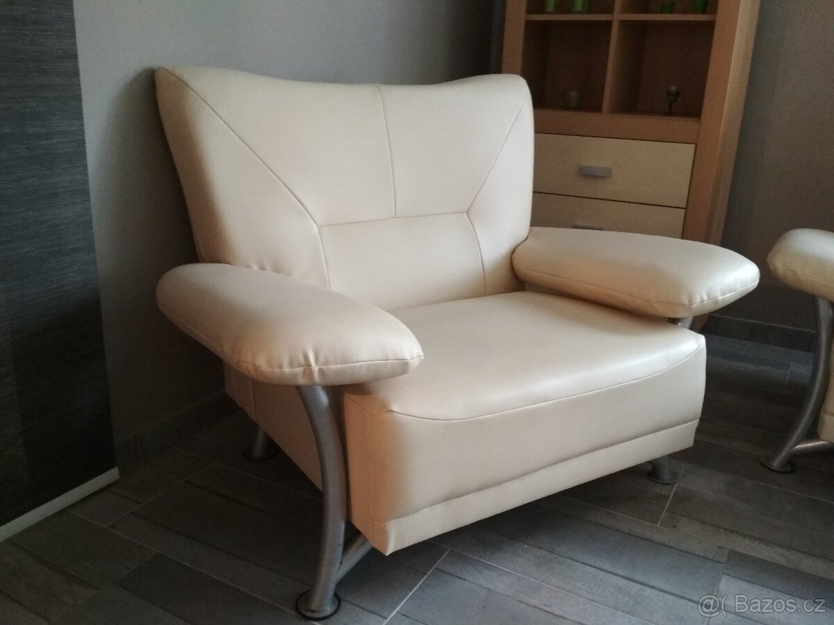 Luxusní kožená sedací souprava 3+2+1 - 3