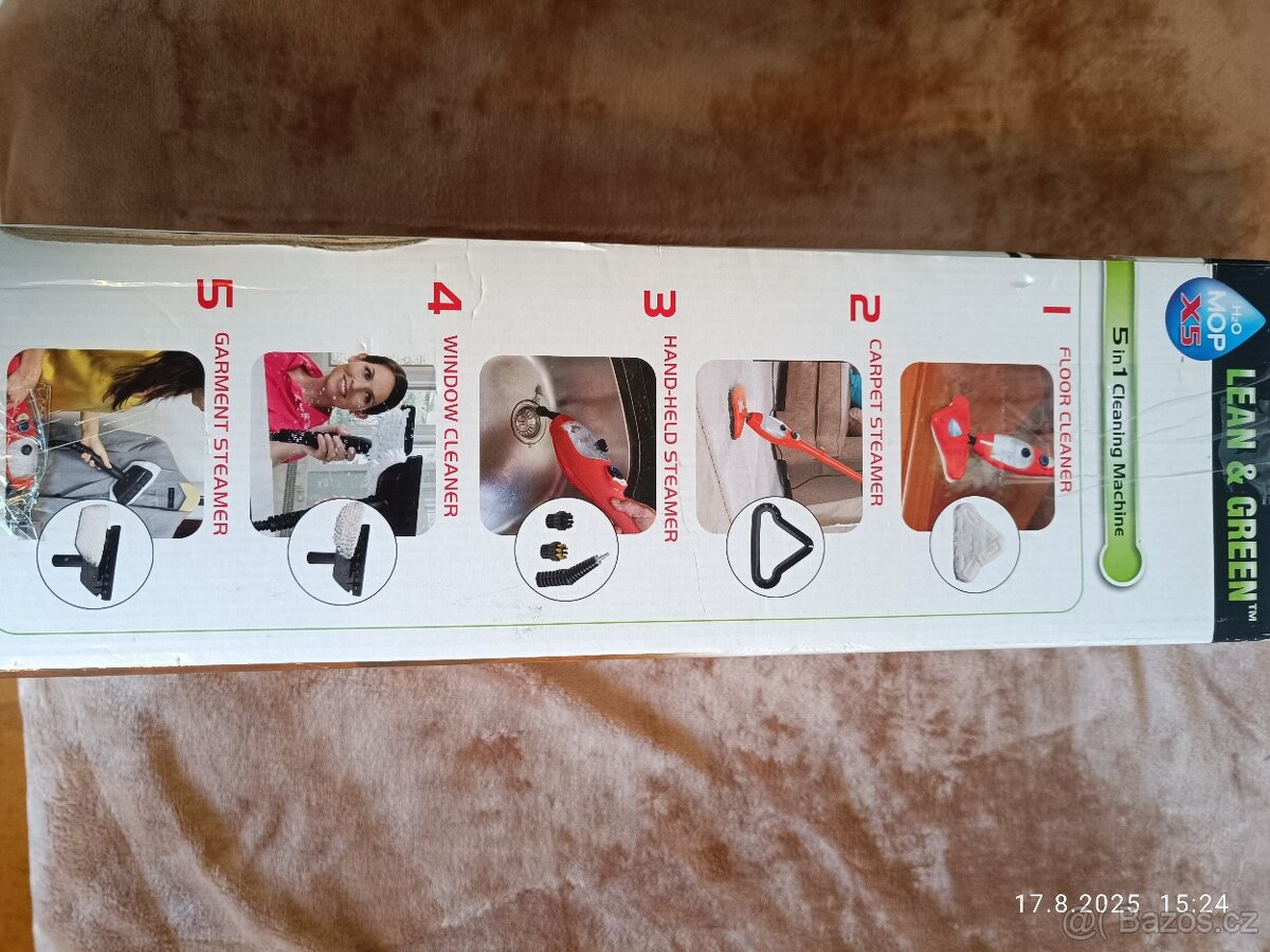 Prodám SADU ELEKTR. PARNÍHO MOPU H20, 1300W - 3