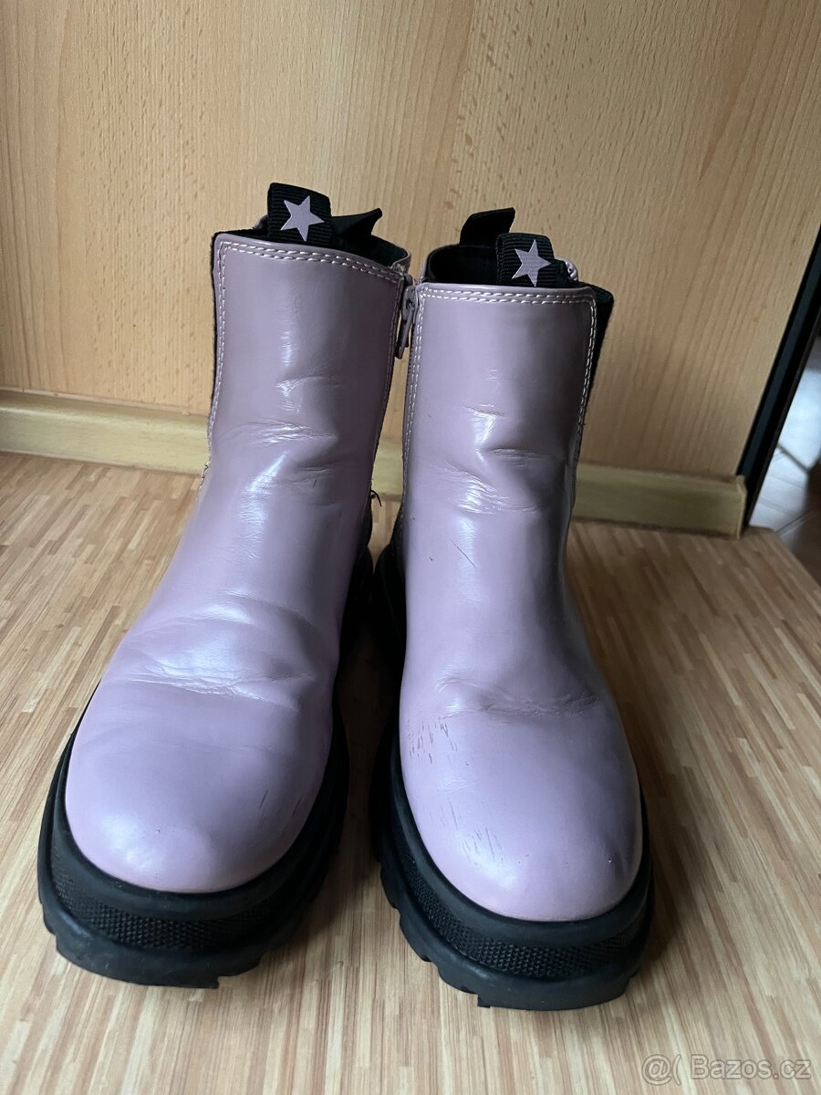 Zimní nízké kozačky/boty Zara vel.37 - 3