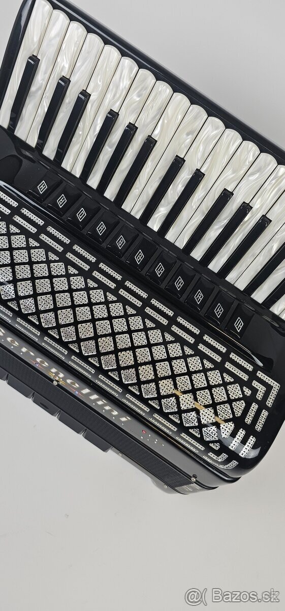 taliansky akordeon harmonika Serenellini, 96 bas 4 hlas - 3