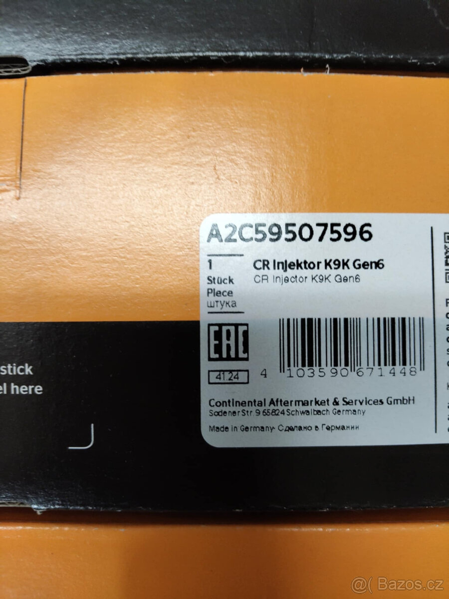 Vstřik Common Rail SIEMENS/VDO CRI A2C59507596 (166006526R) - 3