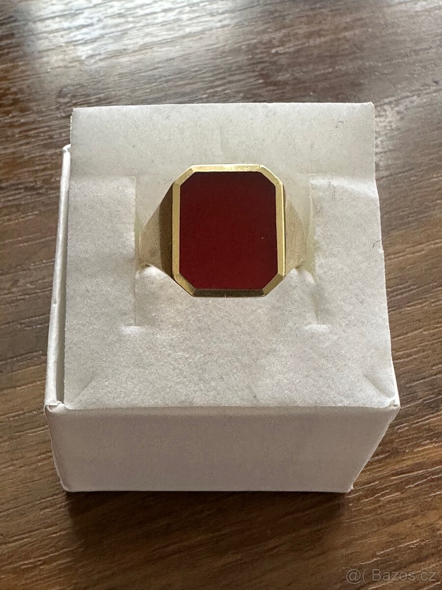 Pánský prsten s karneolem - 3