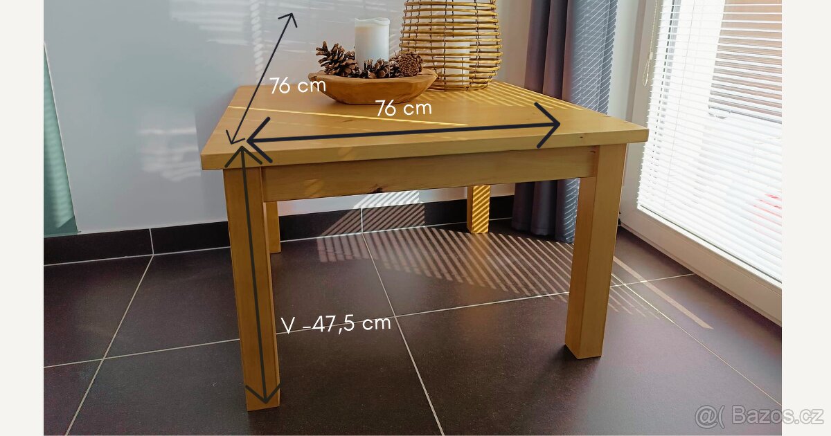 Konferenční stolek IKEA – dekor bříza - 3