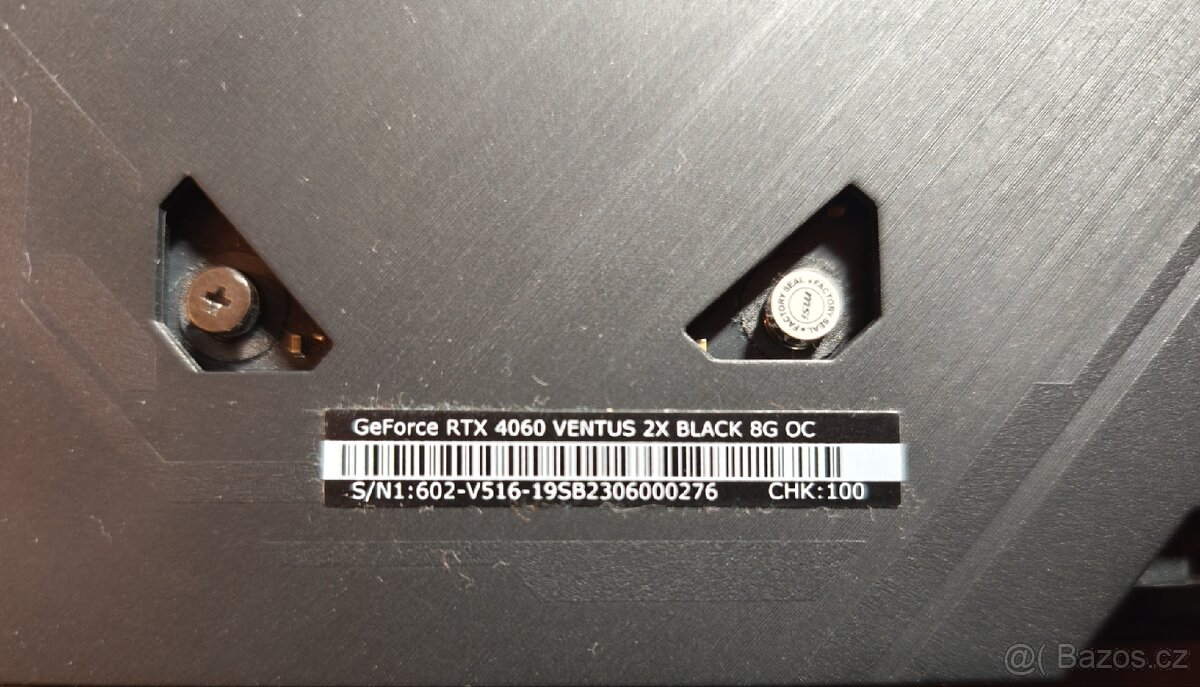 MSI geforce rtx 4060 ventus 2x black 8g oc - 3