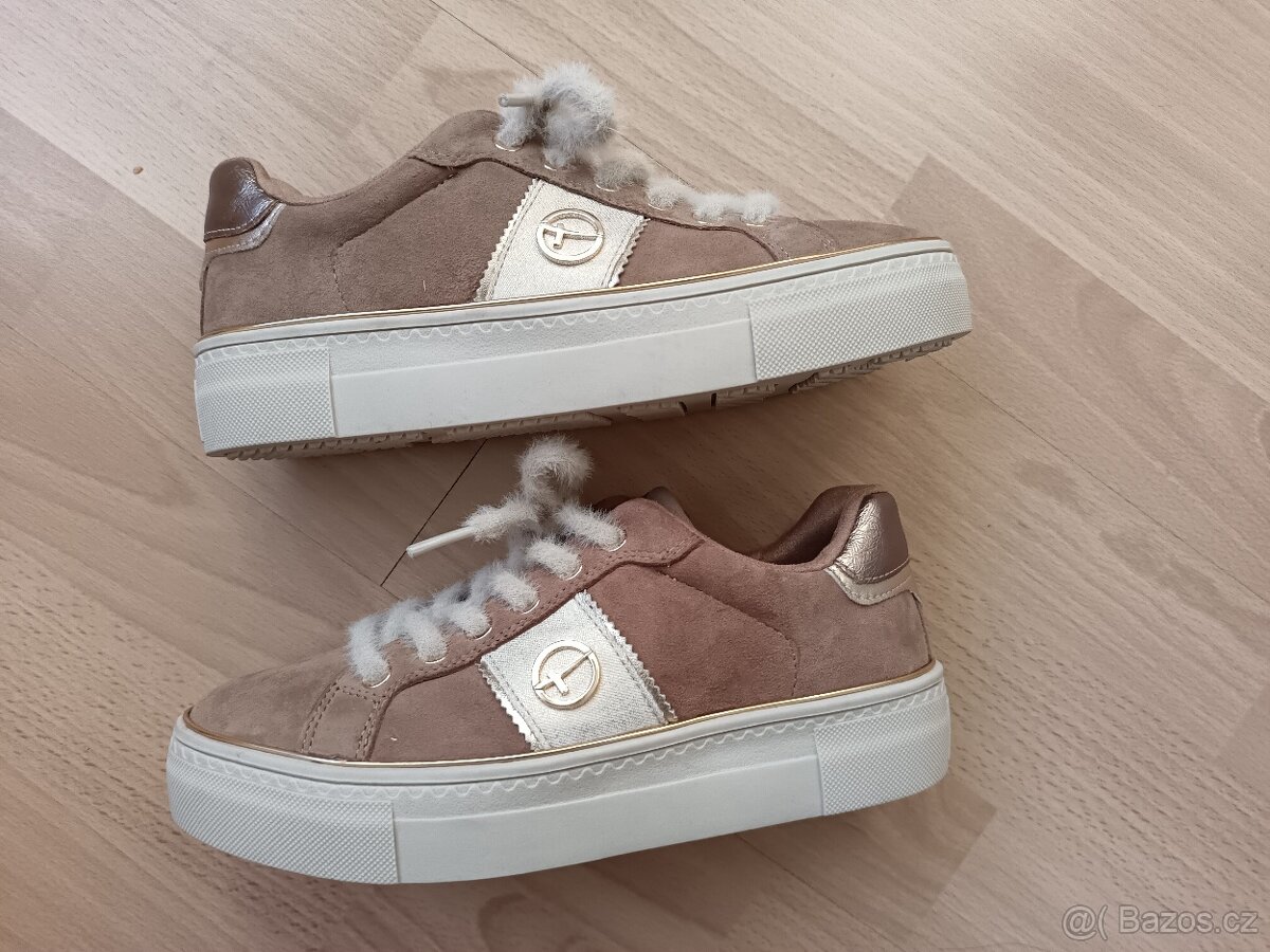 Nové kožené Tamaris vel. 37 - 3