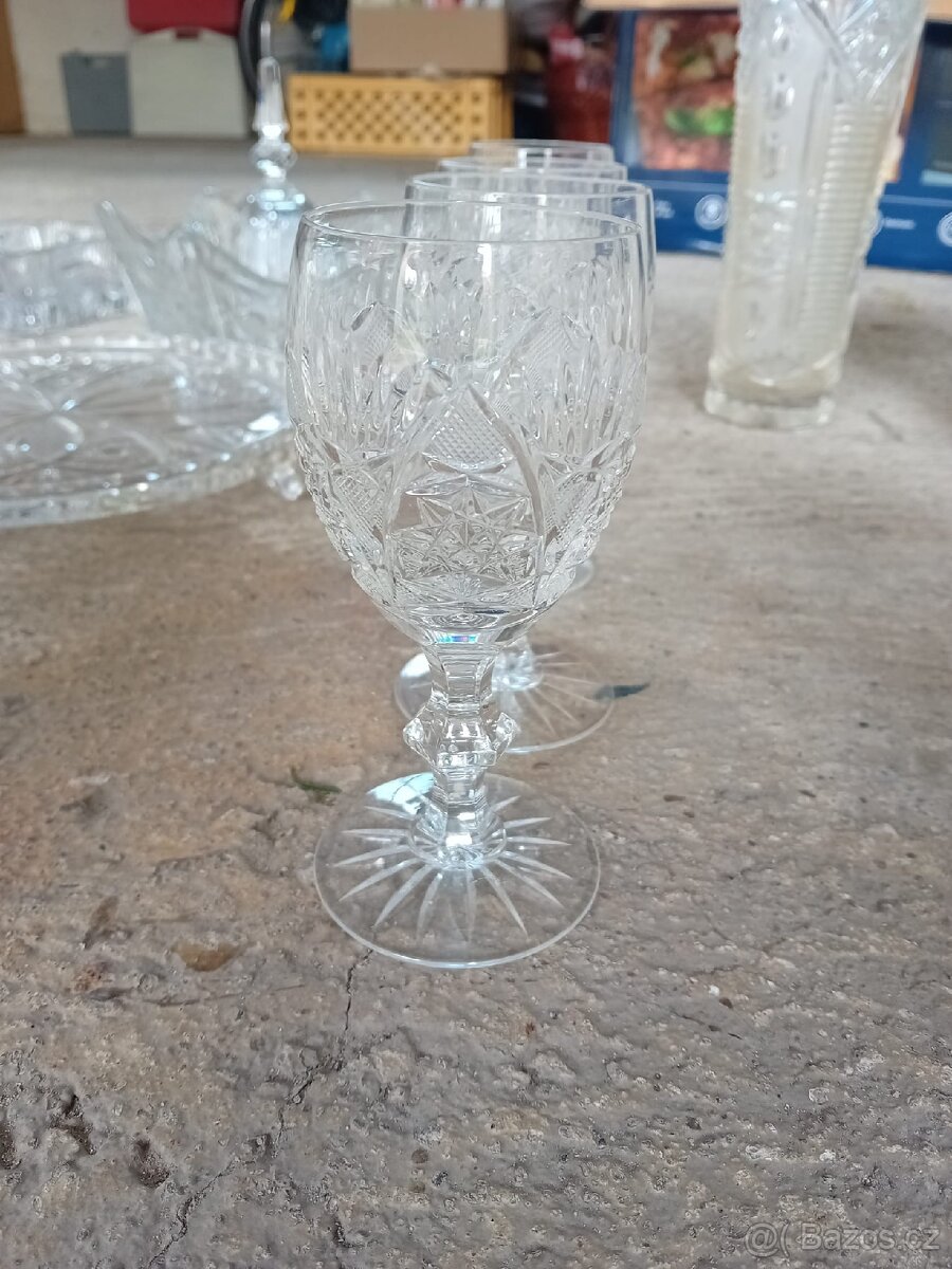 Křišťálové sklenice, nekolik sad - 3