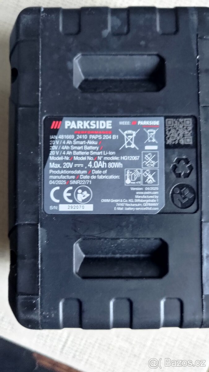 Akumulátor Parkside Performance 4Ah - 3