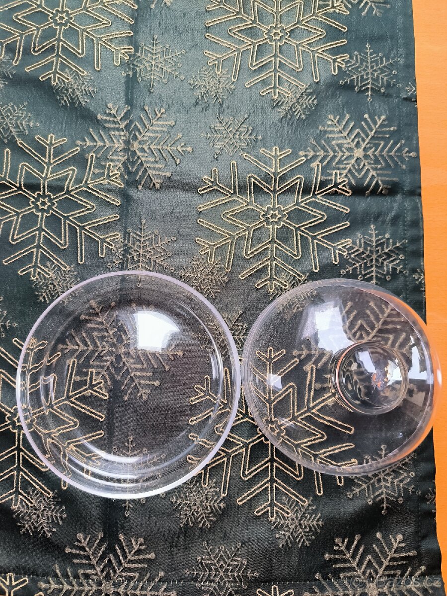 dóza skleněná mísa - 3