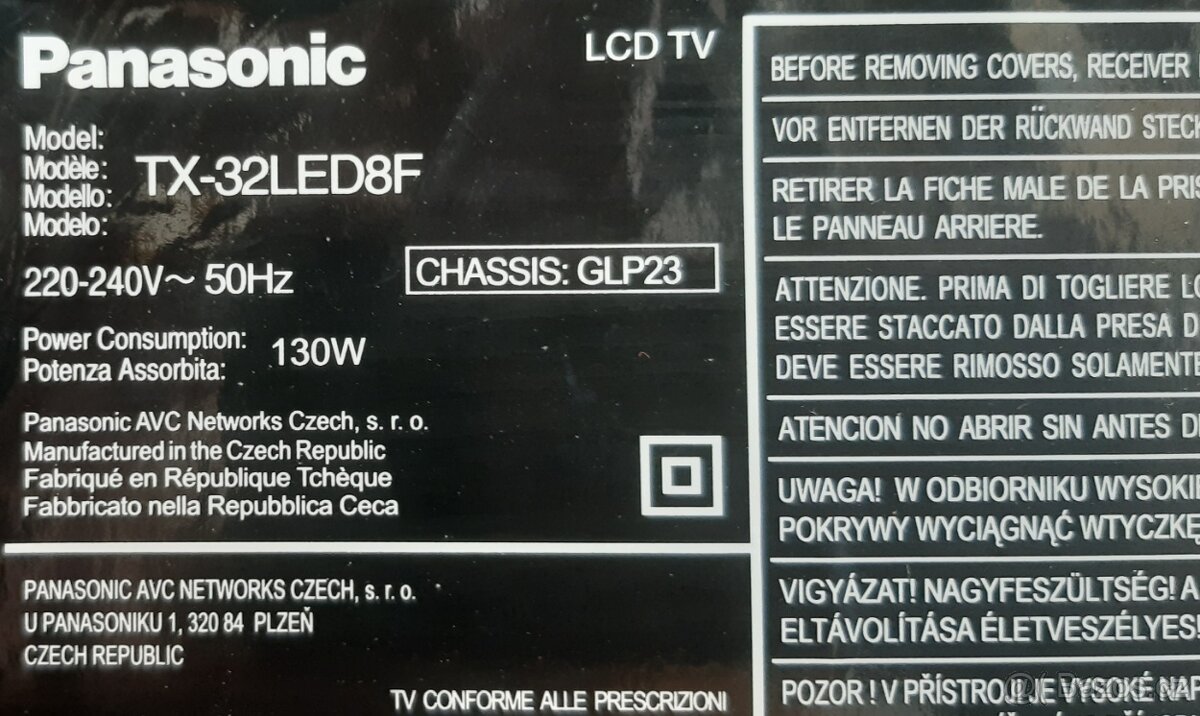 Prodám Televizi Panasonic VIERA TX-32LED8F - 3
