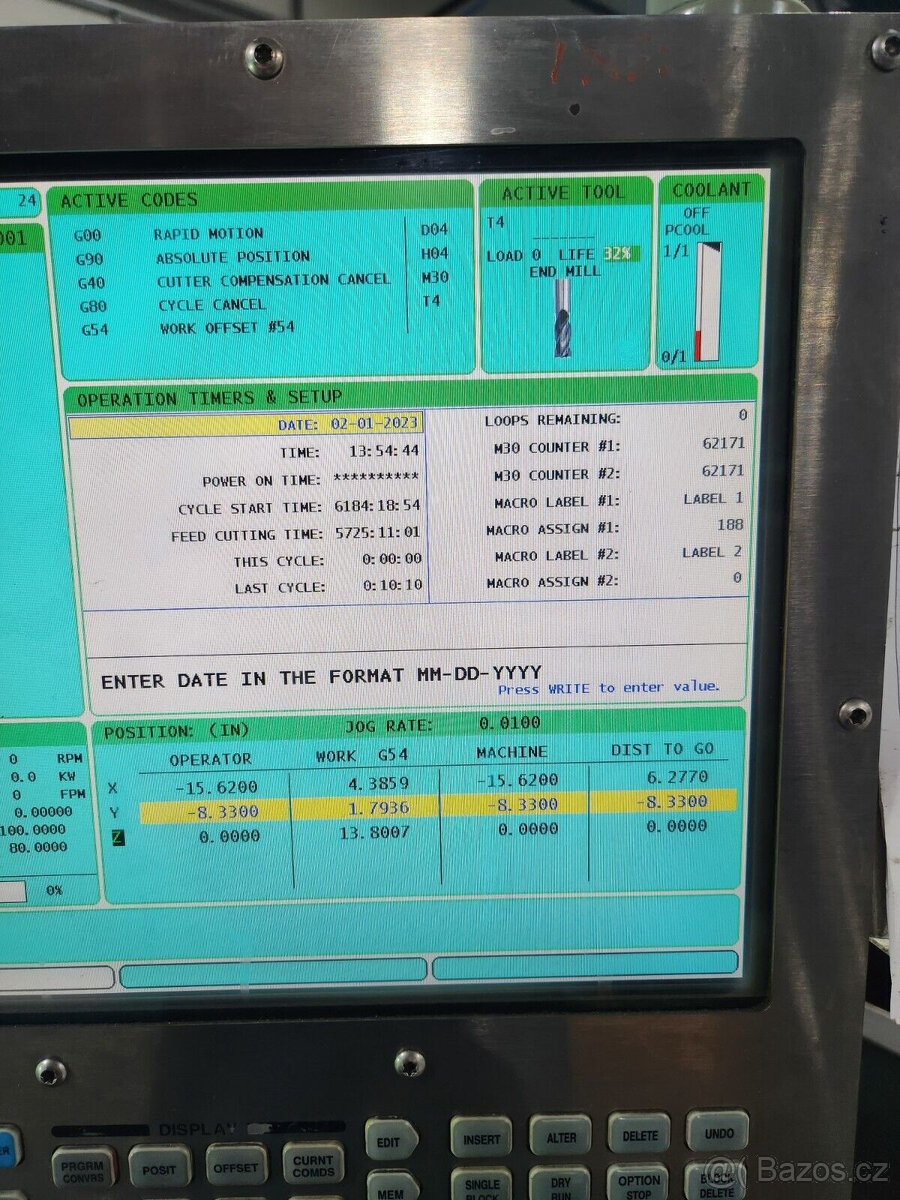 Vertikální obráběcí centrum Haas VF-2YT CNC, rok výroby 2012 - 3