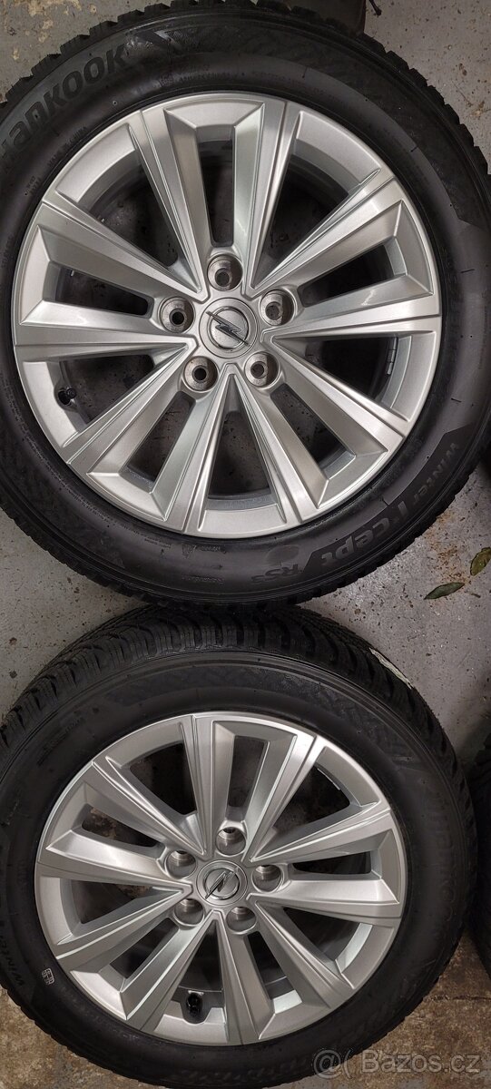 Opel Astra L, 16' alu disky, zimní Hankook,nové - 3