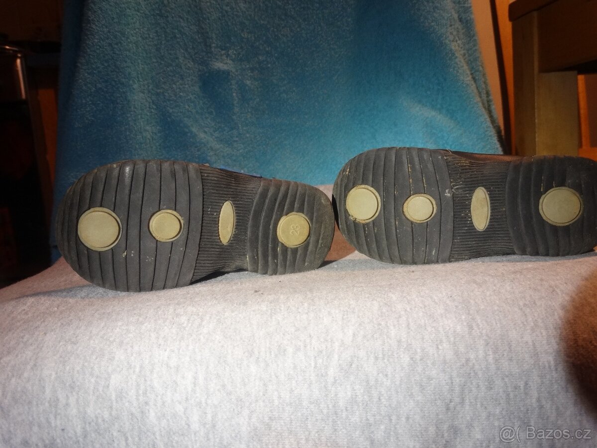 Dětské kožené botičky vel. 23 s Bořkem stavitelem - 3