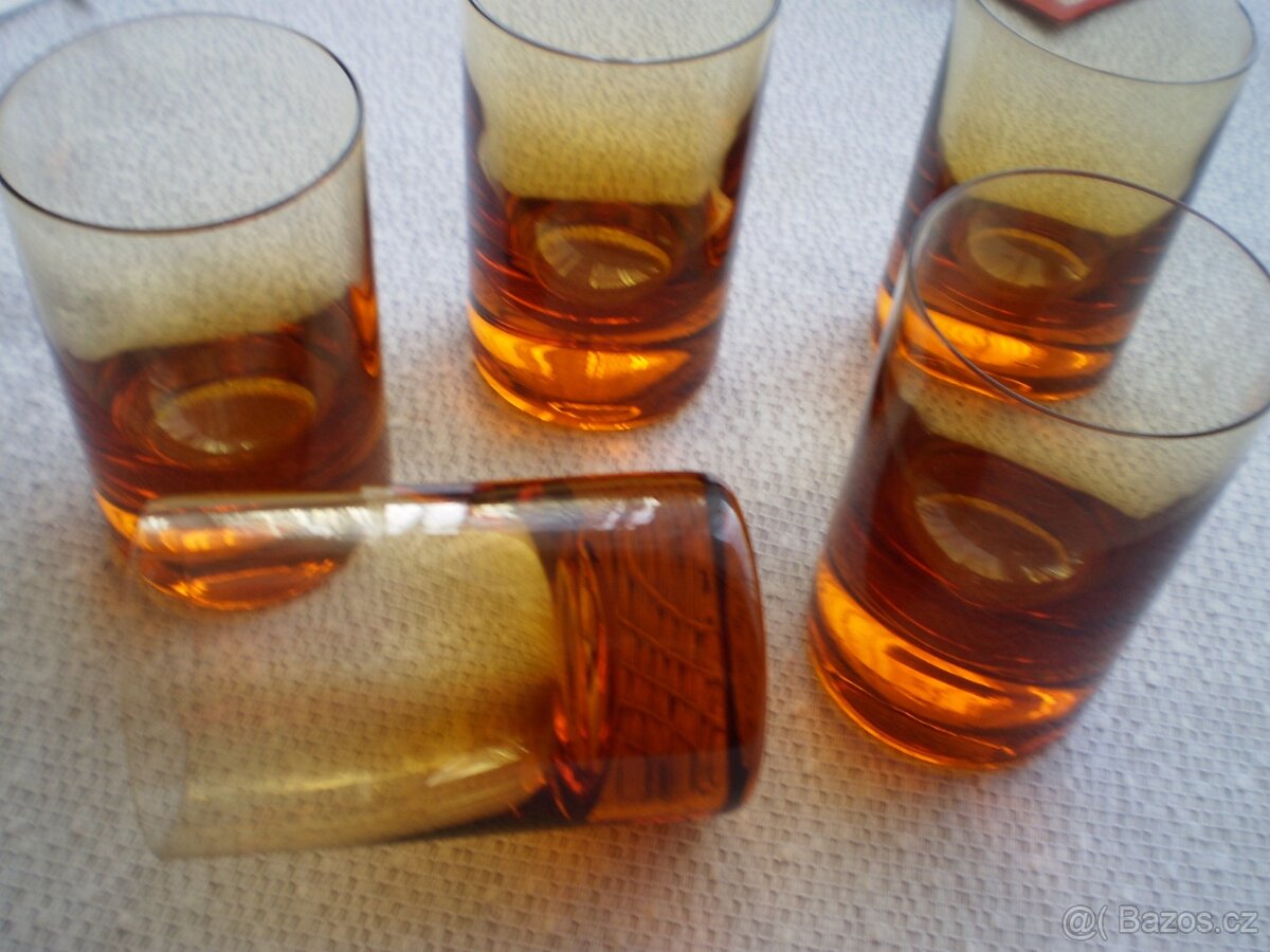 skleničky - MOSER - neužívané- nekompletní - 3