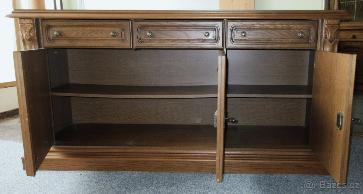 Rustikální komoda z masivu ( Dub ) - Výborný stav - 3