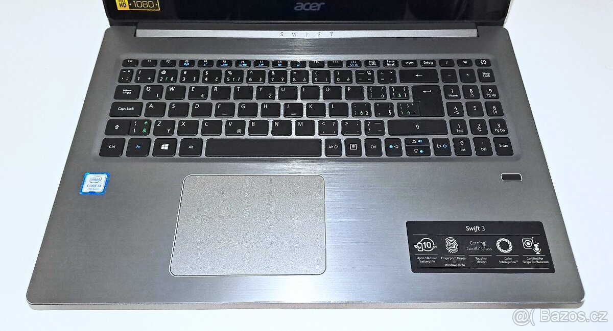 Pěkný Acer Swift 3 i3-7130U SSD256gb 8gbRAM W10 bat 6hod - 3