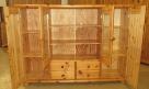 Komoda z borovice - prosklená - celomasiv - Výborný stav - 3