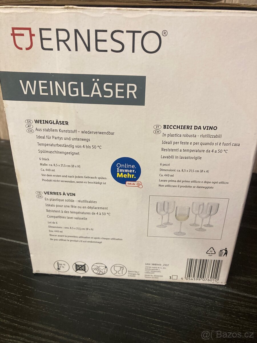 Sada plastových skleniček ERNESTO - 3