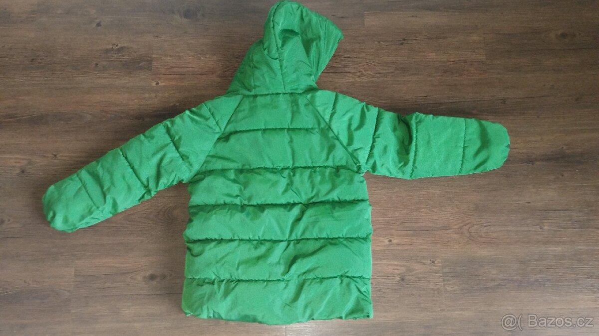 Reserved bunda zelená 134cm - 3