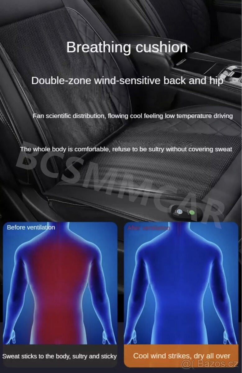 odvětrávaný podsedák do auta - 3