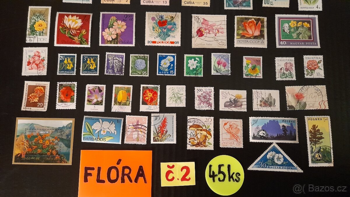 Poštovní známky: FLÓRA Č.2 45ks - 3