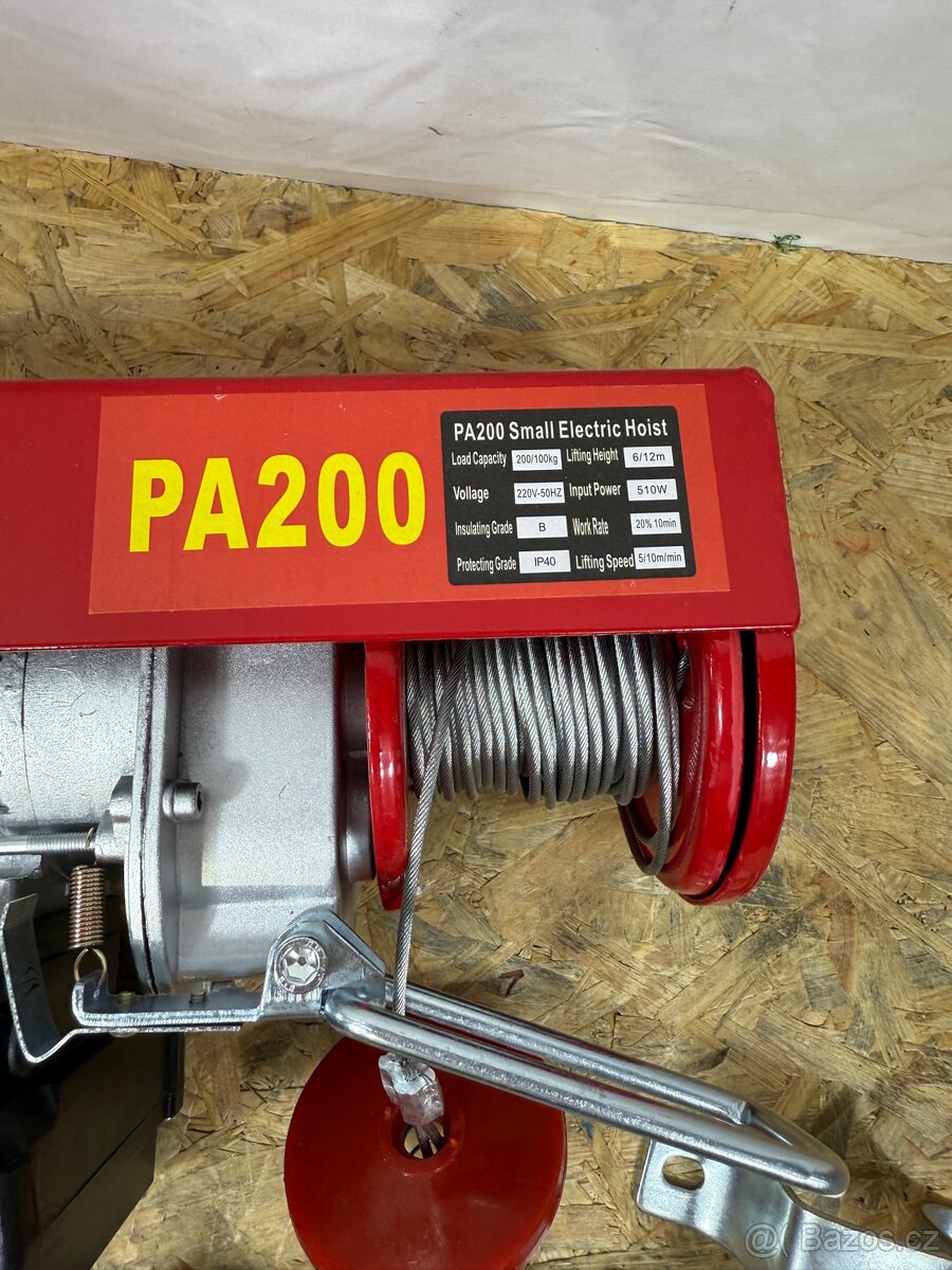 Elektrický lanový naviják 100/200 Kg - 3