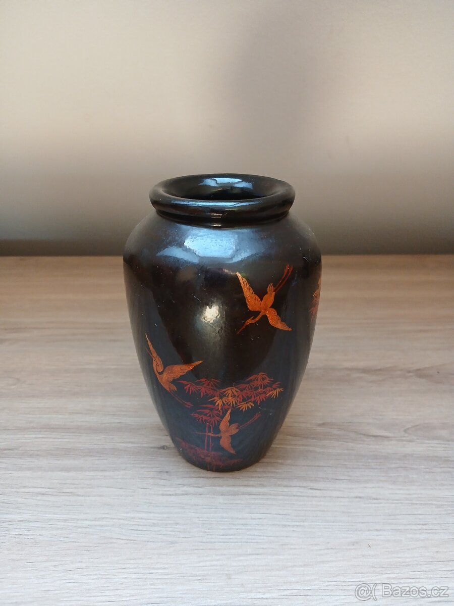 Prodám hnědou keramickou vázu - 3