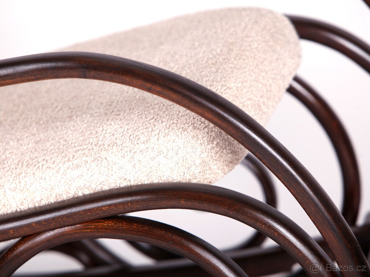 Starožitné houpací křeslo THONET. - 3