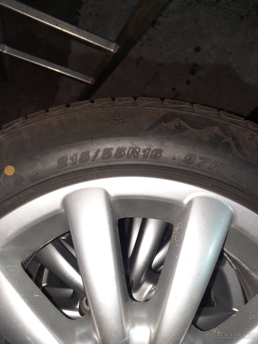 Alu kola sharan + zánovní zimní pneumatiky - 3