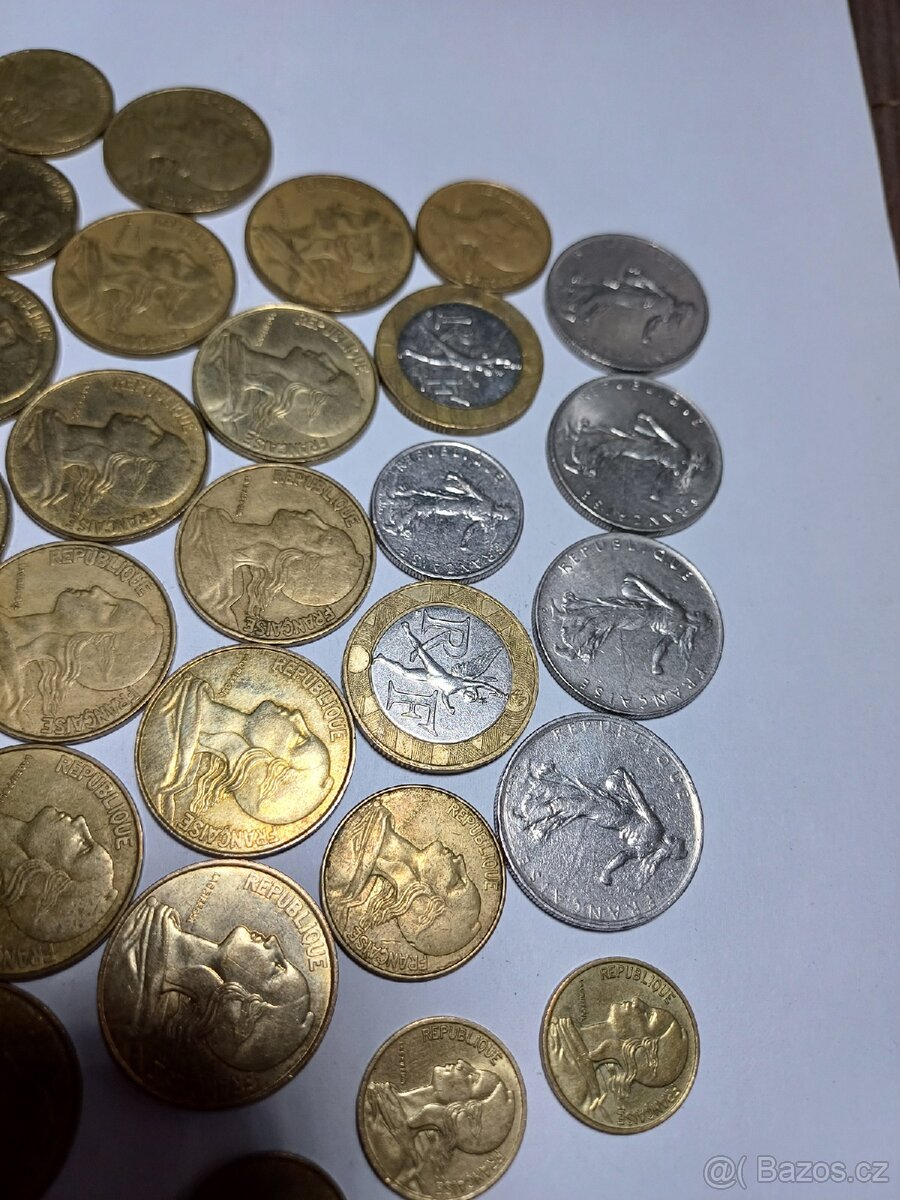 Francouzské mince různé ročníky - 3