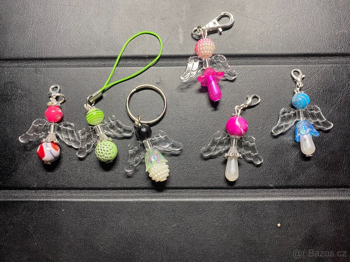 Přívěšek - andělíček pro štěstí/radost - různé - 3