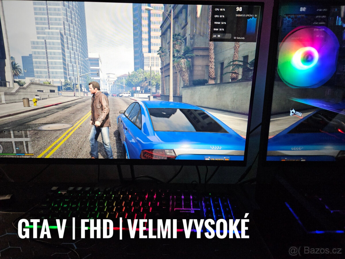 🔥Herní PC i7|GTX1060|16GB RAM|SSD|6xRGB|WiFi+BT|W11 - 3