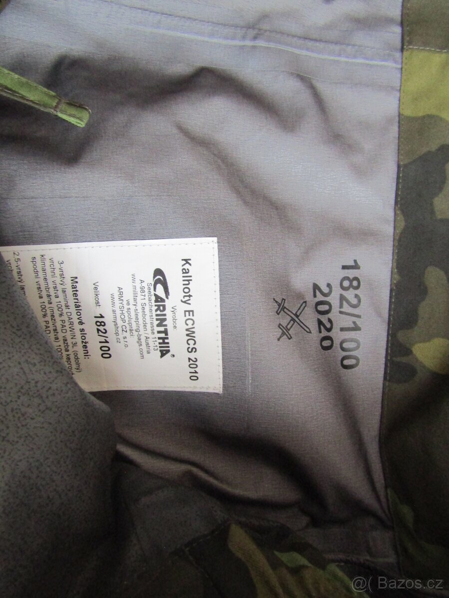 Vojenské goratexové kalhoty AČR,modernizované.ECWCS. - 3