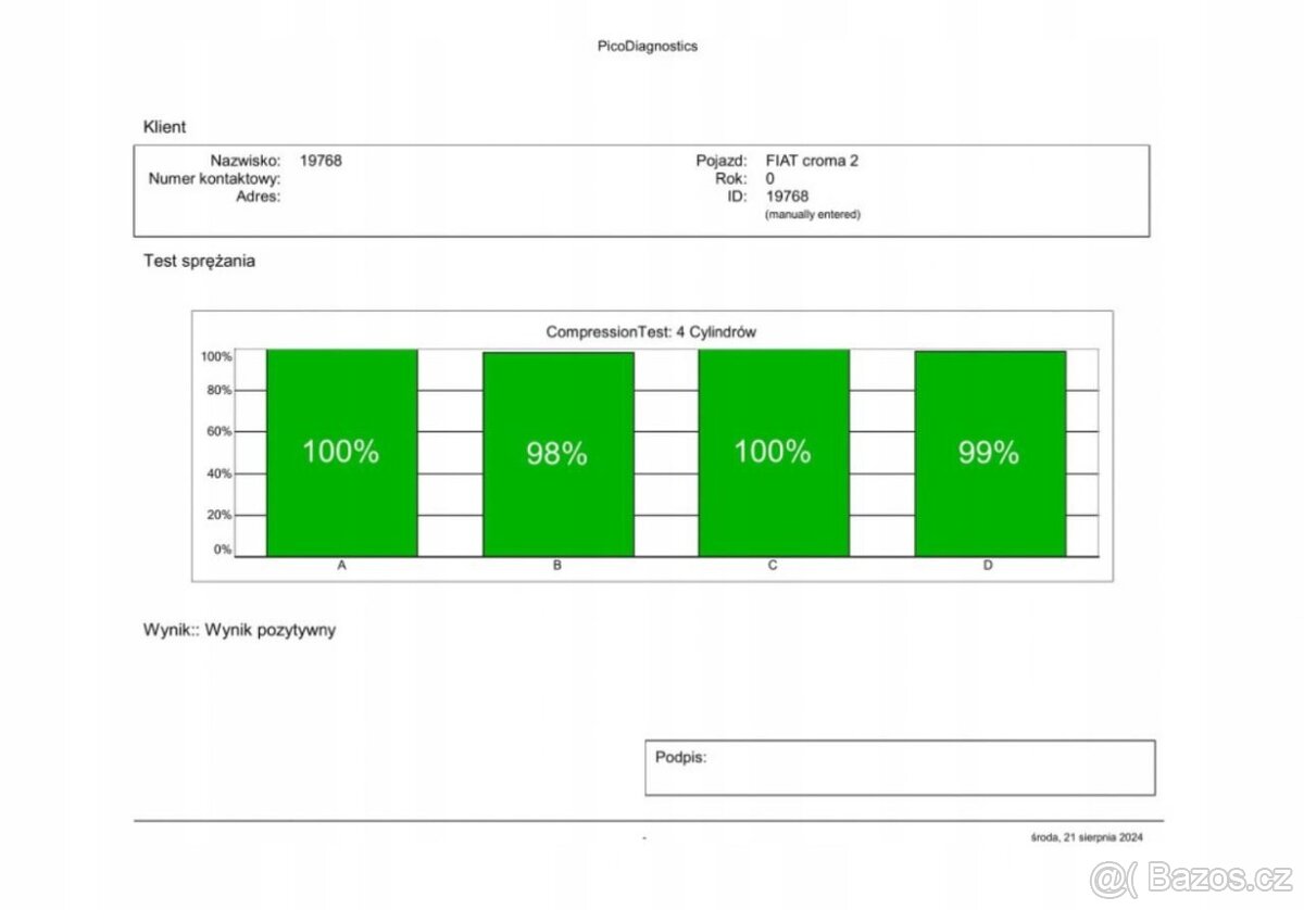 FIAT CROMA II LIFT 1.9JTD 115HP MOTOR 939A7000 - 3