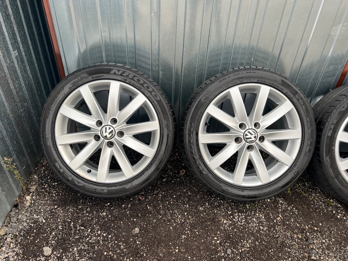 Originální letní alu sada VW 225/45R17, Nexen 4,5mm - 3
