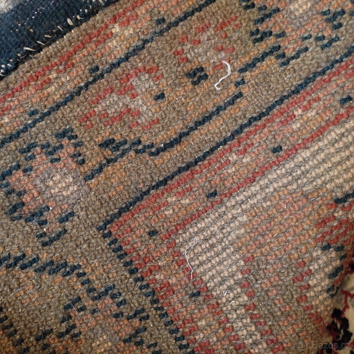 Ručně tkaný vlněný koberec - 3