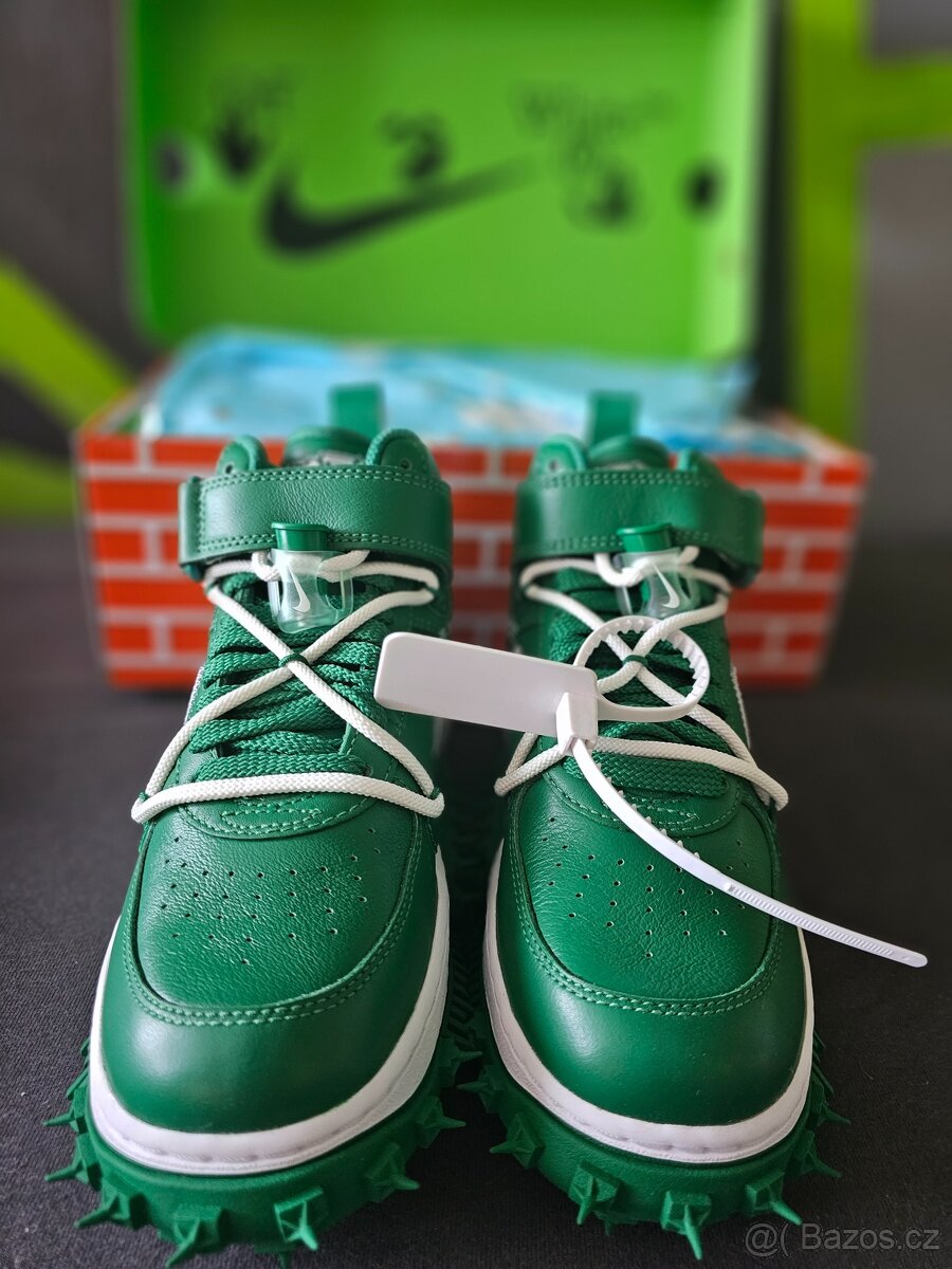 Nike Air Force 1 Mid Off-White Pine Green - 3