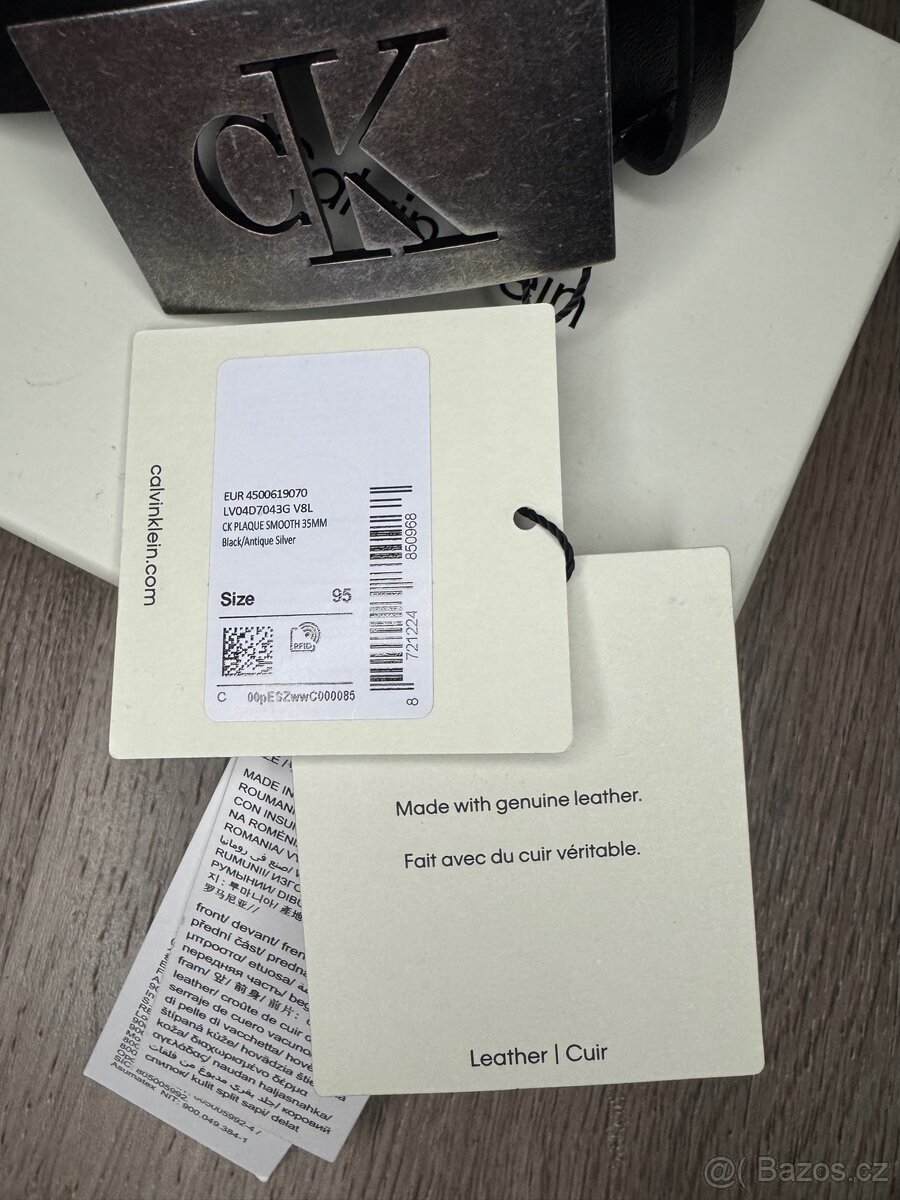Pánský kožený pásek Calvin Klein - 3
