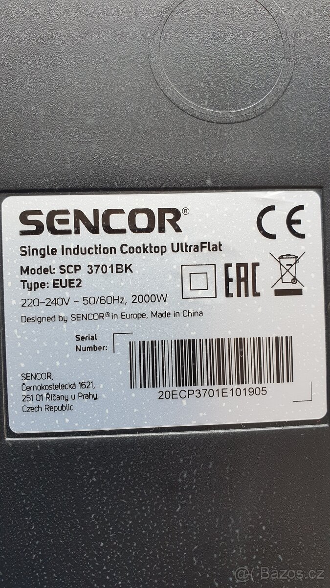 Indukční vařič sencor - 3