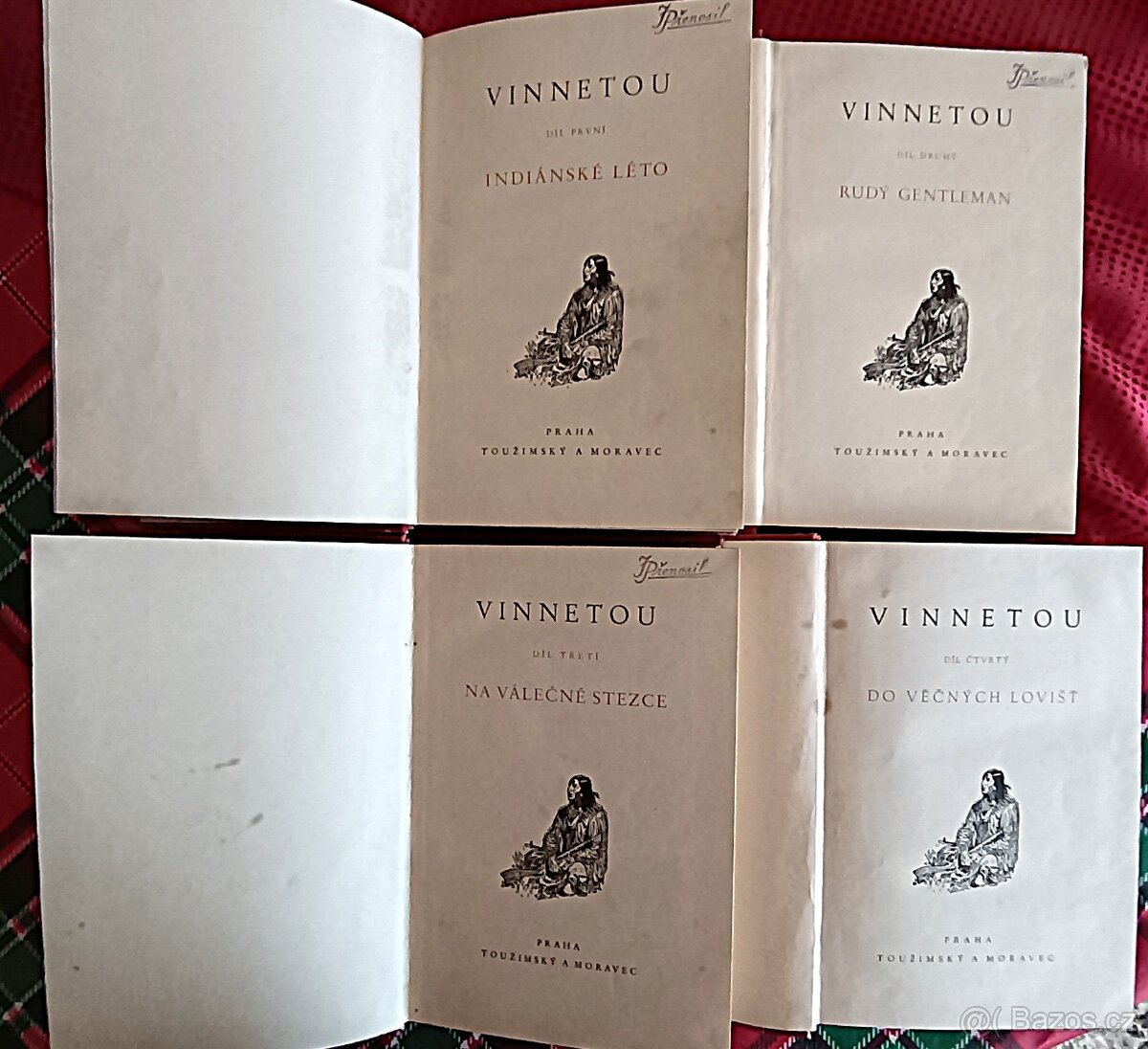 K.May: I.II.III.IV. Komplet díly Vinnetou. 1939.Il.Burian - 3