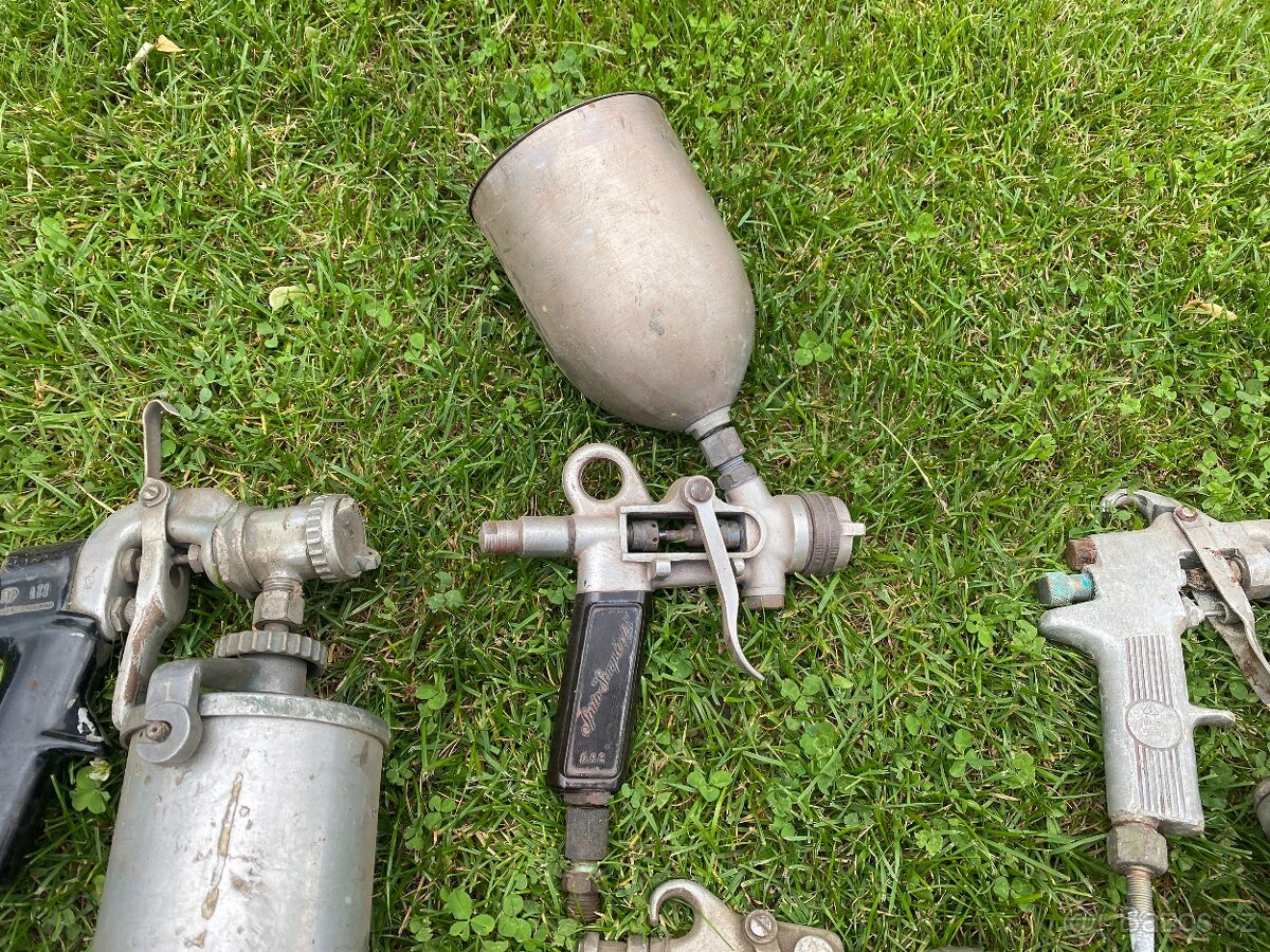 stříkací pistole malířská lakýrnická pistole stará - 3