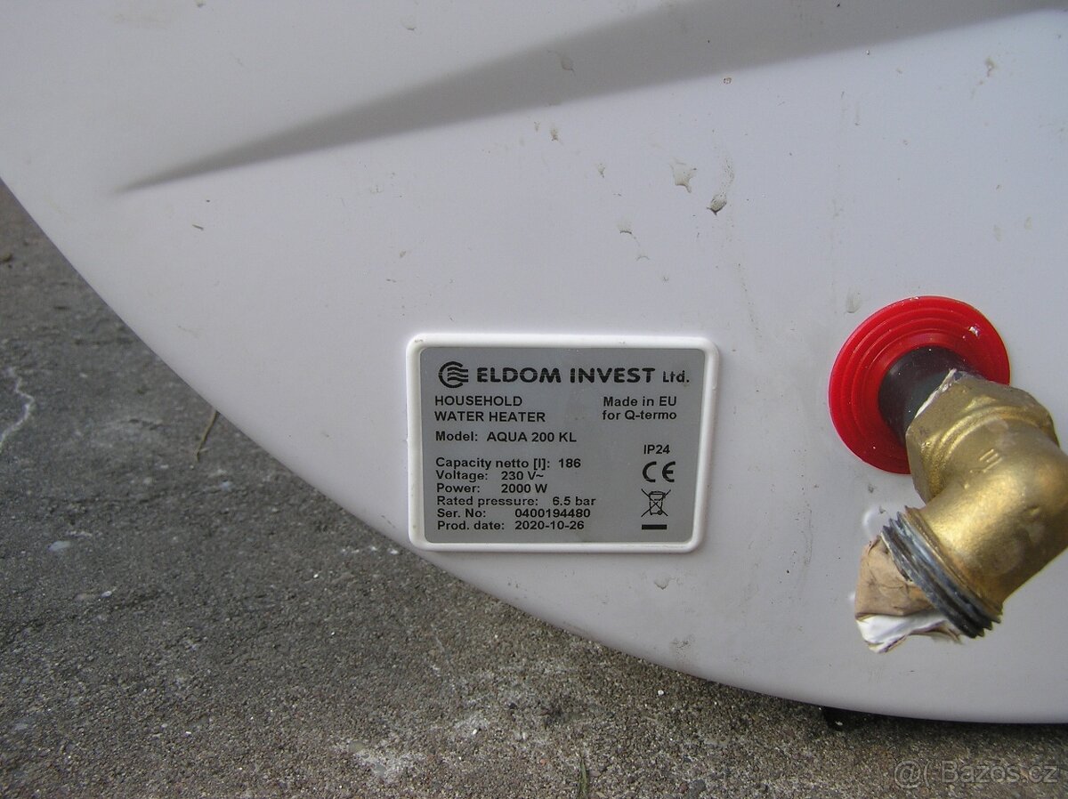 Kombinovaný bojler 200 litrů, stojatý - 3